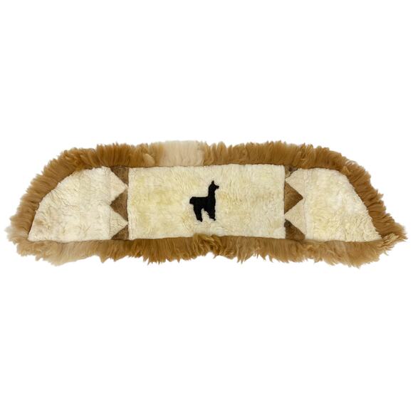 Vintage Llama Fur Handcrafted Patchwork Wall Hanging Art Decor - Picture 1 of 6